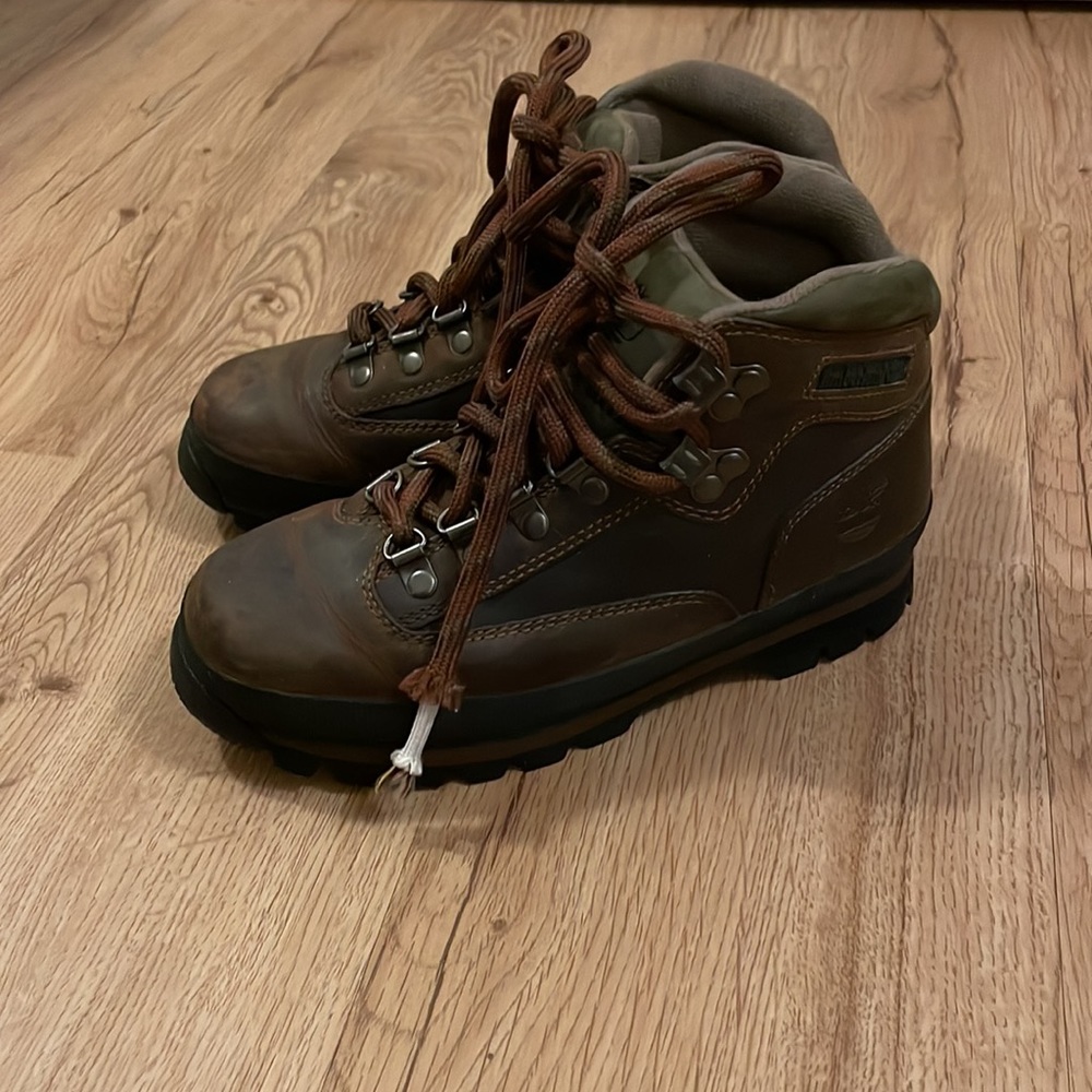 Timberland Euro Hiker leather/brown - kids size 4 - Picture 4 of 8